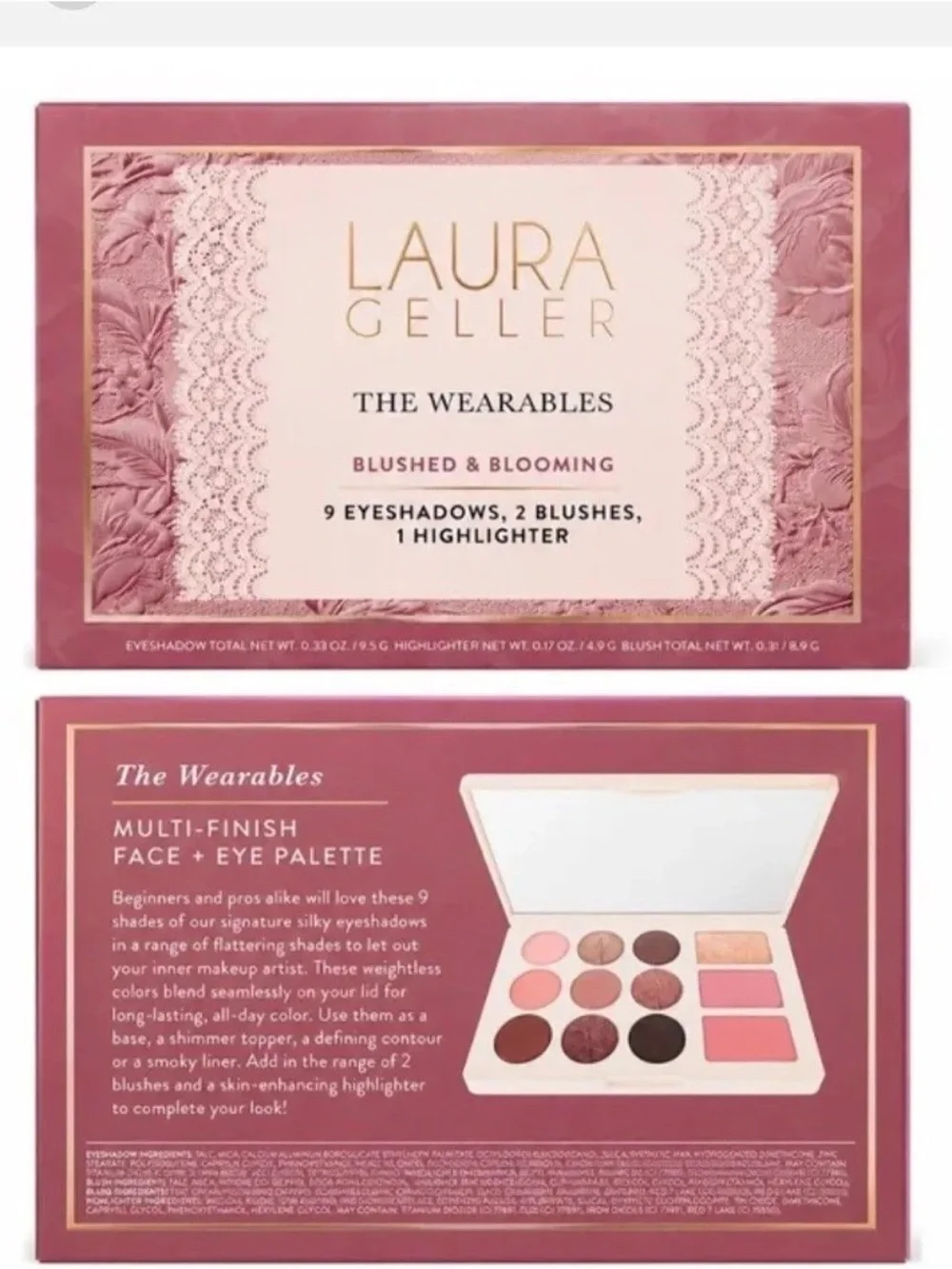 Laura Geller the Wearables Blushed & Blooming Eyeshadows & Face Palette